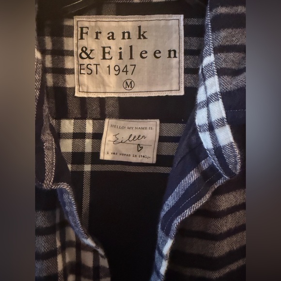 Frank & Eileen Navy Flannel “Eileen” Med. EUC - Picture 5 of 5